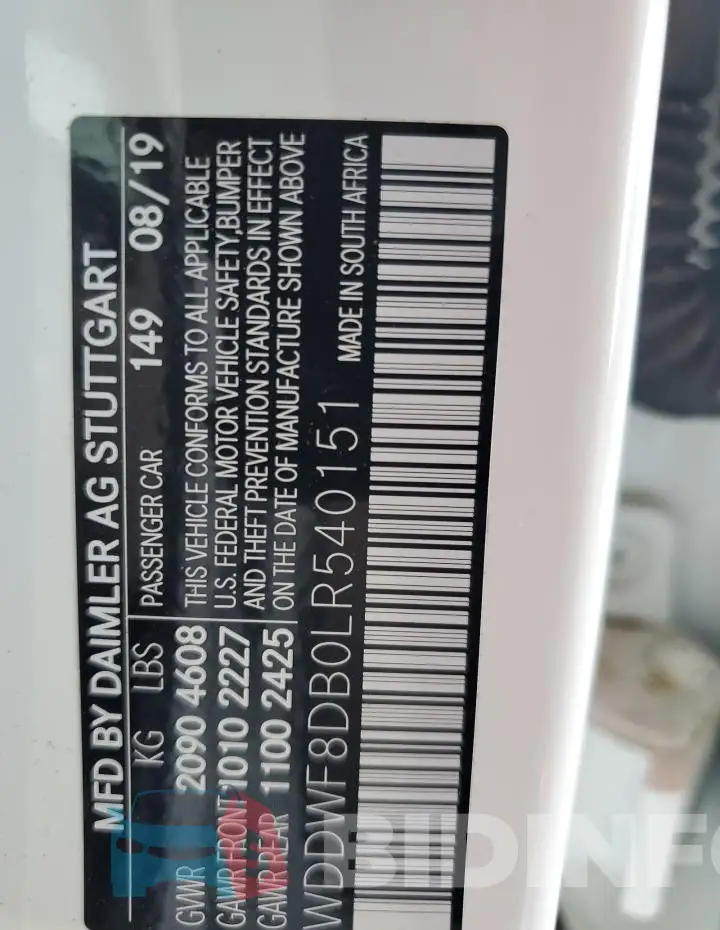 WDDWF8DB0LR540151 Photo# 12