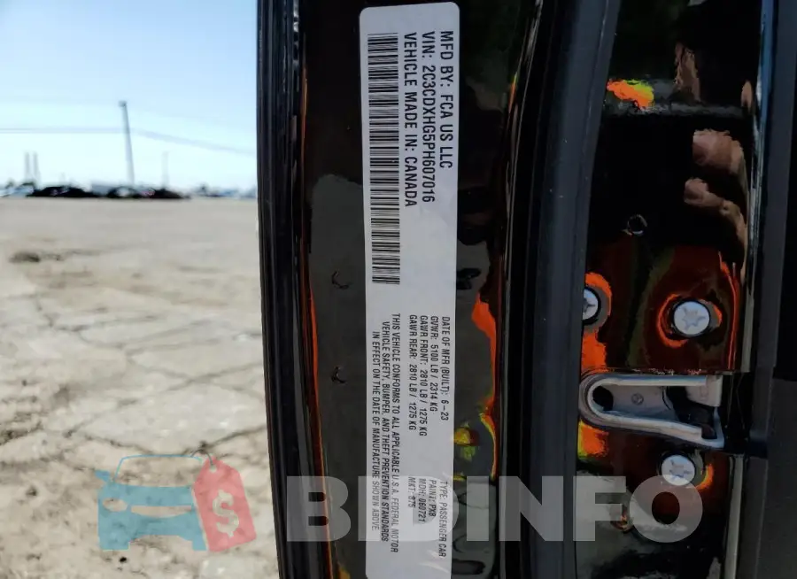 2C3CDXHG5PH607016 Photo# 13