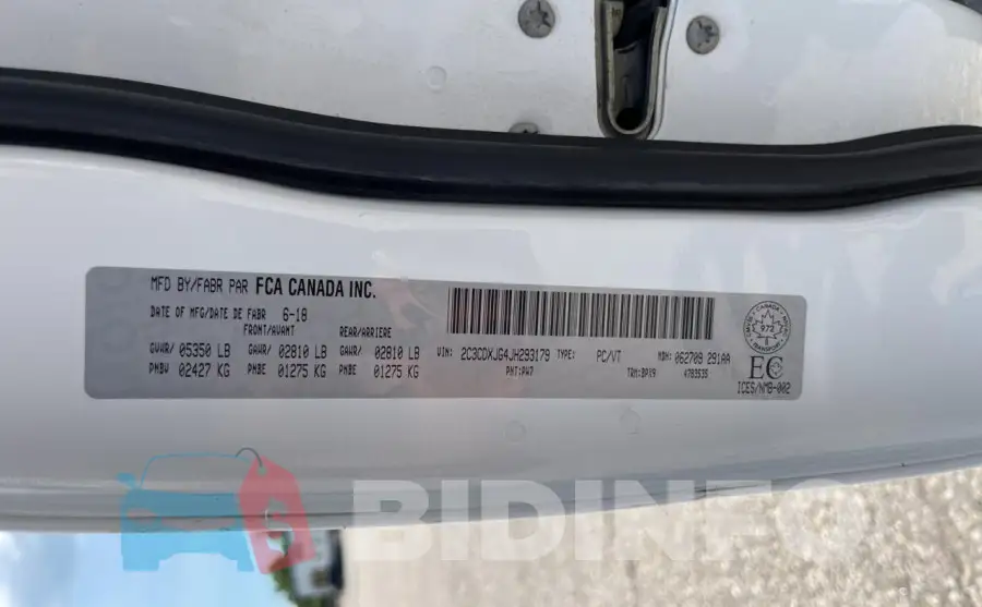 2C3CDXJG4JH293179 Photo# 10