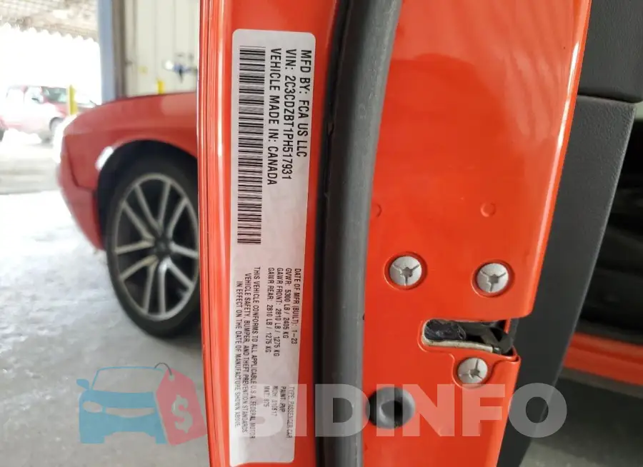 2C3CDZBT1PH517931 Photo# 12