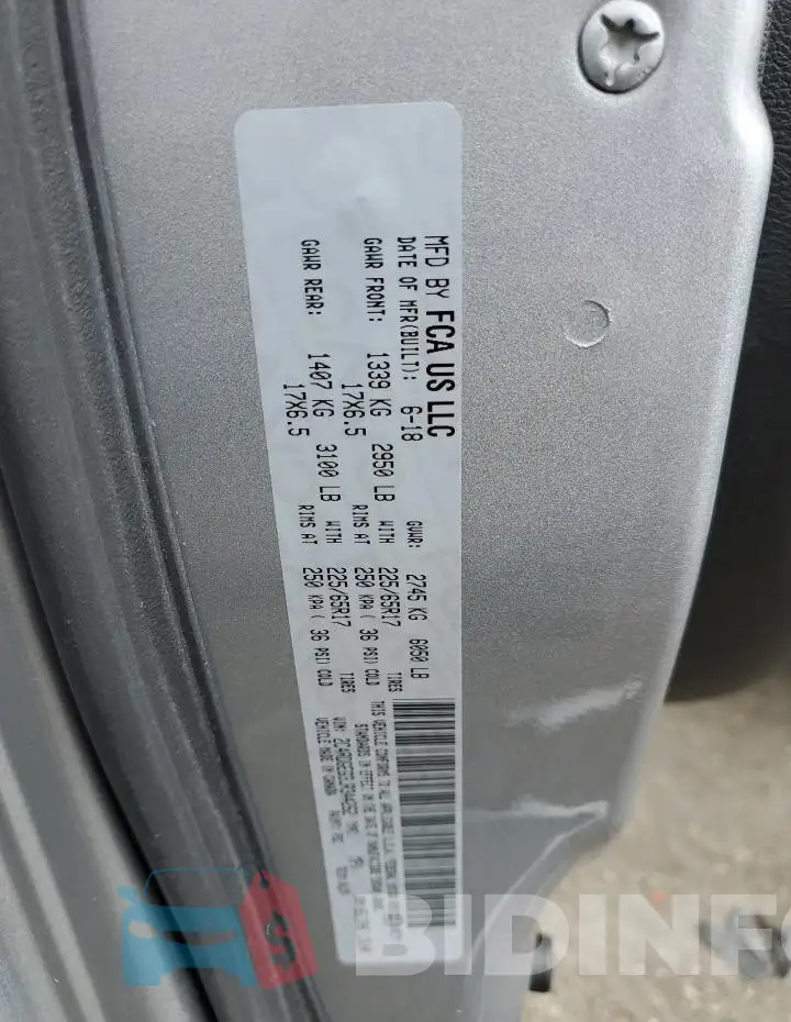 2C4RDGEG3JR344262 Photo# 13