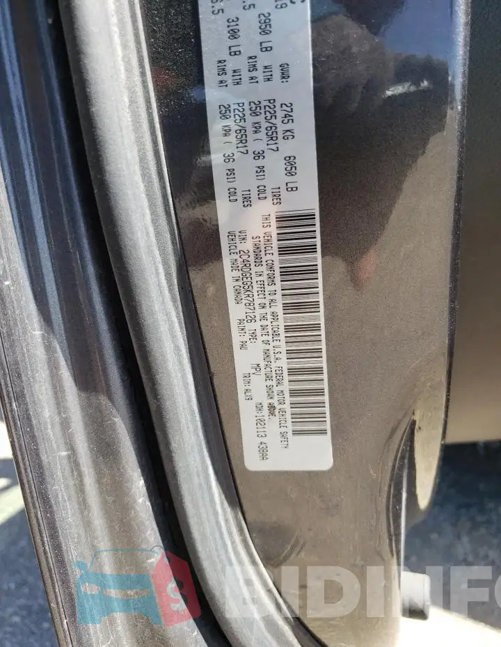2C4RDGEG5KR787126 Photo# 13
