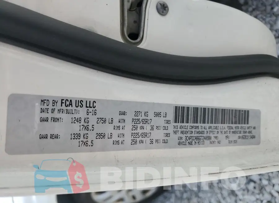 3C4PDCAB6GT240980 Photo# 13