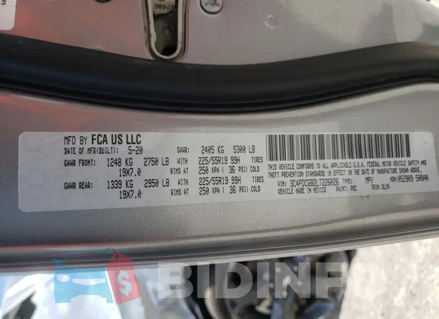 3C4PDCGB2LT226026 Photo# 14