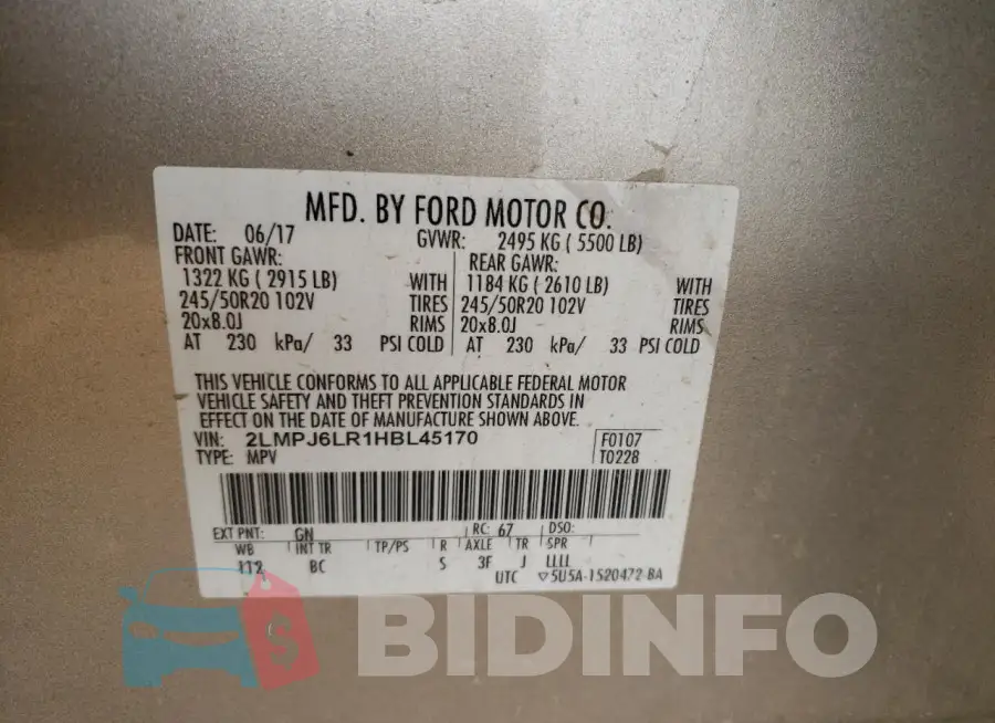 2LMPJ6LR1HBL45170 Photo# 14