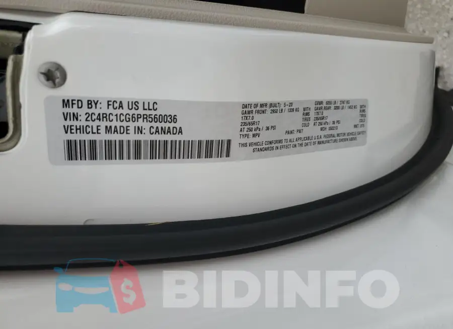 2C4RC1CG6PR560036 Photo# 14