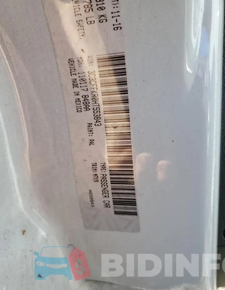 3C3CFFKR0HT553843 Photo# 12