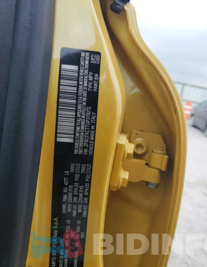 ZFBCFXCT7GP378072 Photo# 12