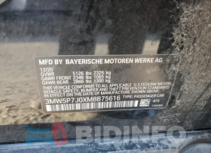3MW5P7J0XM8B75616 Photo# 12