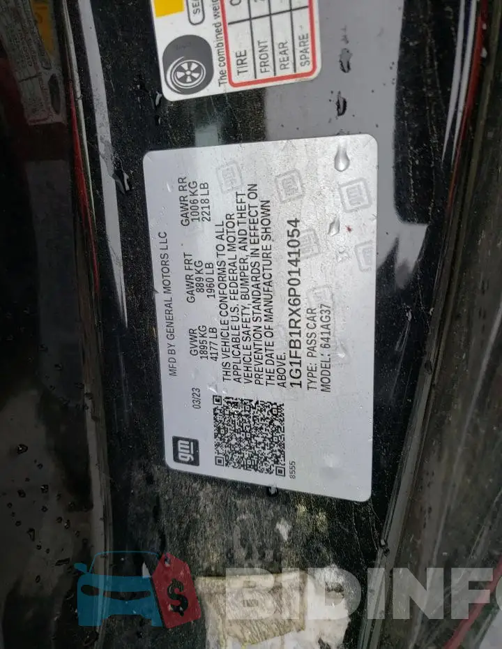1G1FB1RX6P0141054 Photo# 12