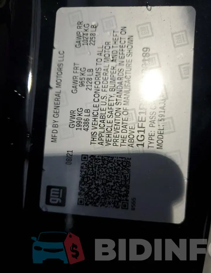 1G1FE1R75N0100189 Photo# 12