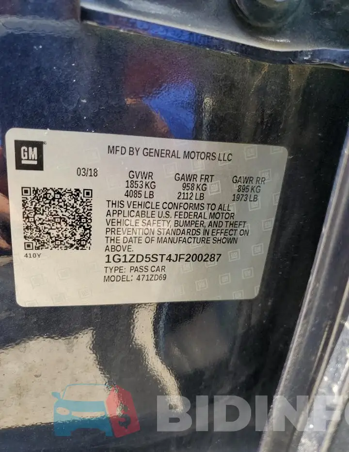 1G1ZD5ST4JF200287 Photo# 12