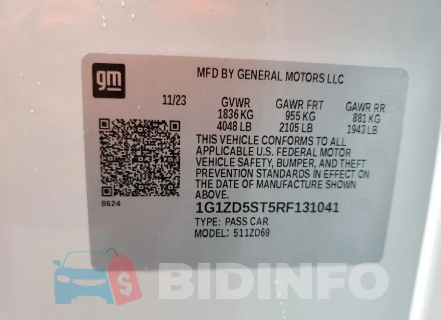1G1ZD5ST5RF131041 Photo# 12