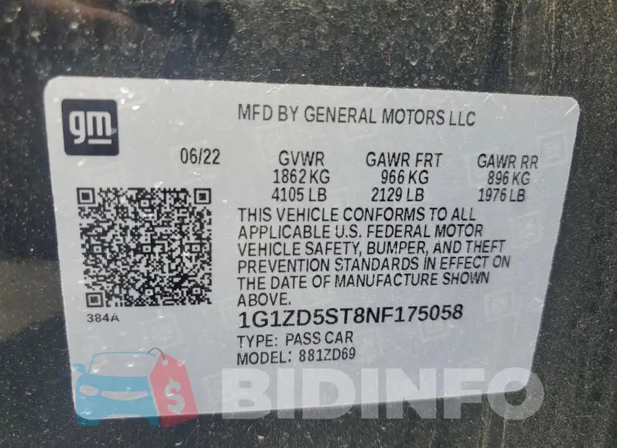 1G1ZD5ST8NF175058 Photo# 12