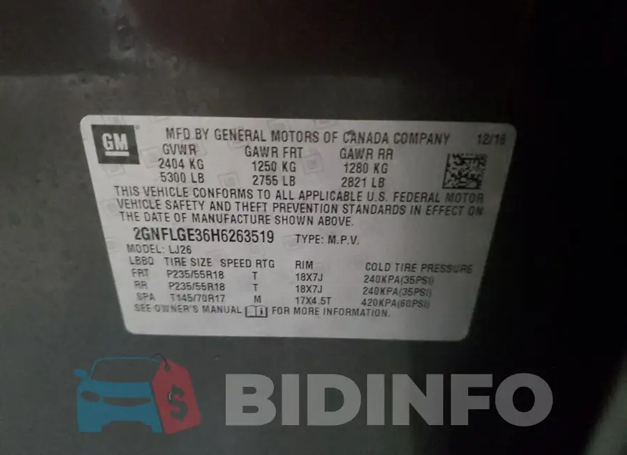 2GNFLGE36H6263519 Photo# 13