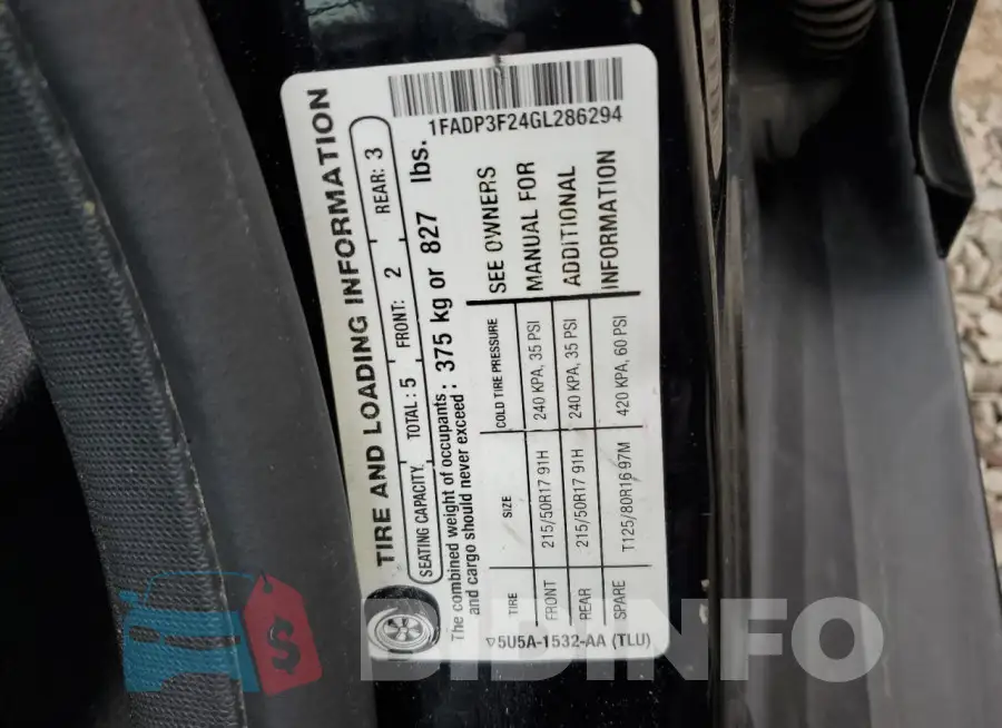 1FADP3F24GL286294 Photo# 13