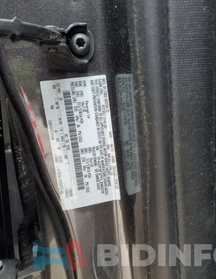 1FADP3F27FL296039 Photo# 12