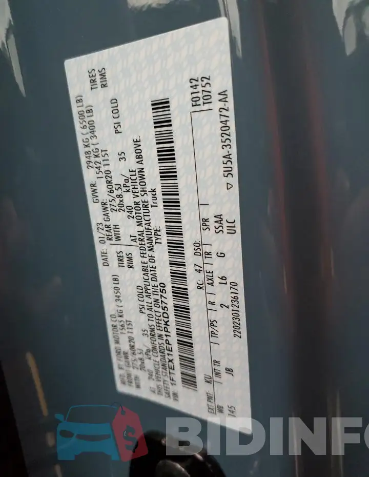 1FTEX1EP1PKD57750 Photo# 12