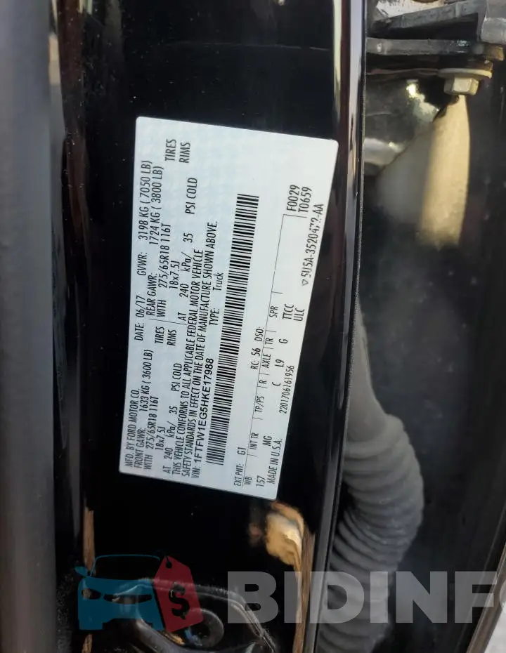 1FTFW1EG5HKE17988 Photo# 12