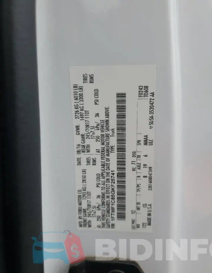 1FTMF1C85GKF25741 Photo# 12