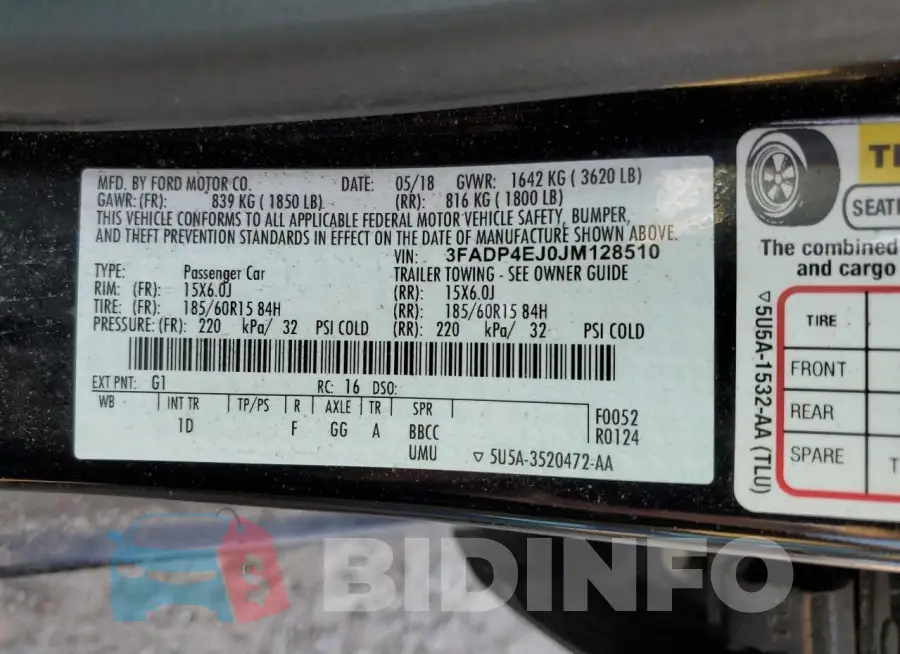 3FADP4EJ0JM128510 Photo# 12