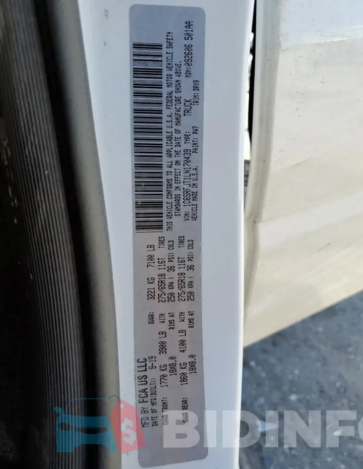 1C6SRFJT1LN170439 Photo# 12