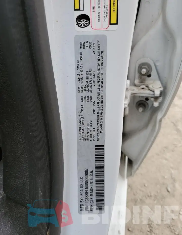 1C6SRFLM0NN309887 Photo# 13