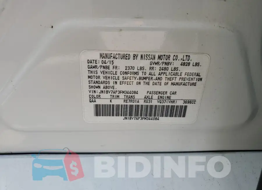 JN1BV7AP3FM344084 Photo# 12