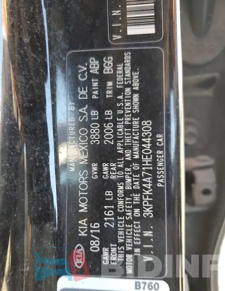 3KPFK4A71HE044308 Photo# 13