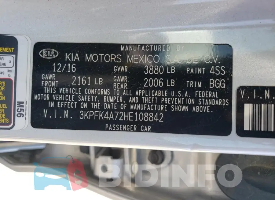 3KPFK4A72HE108842 Photo# 12