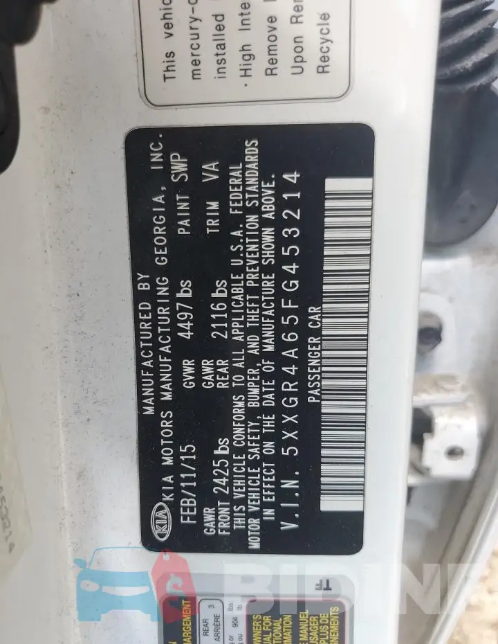 5XXGR4A65FG453214 Photo# 12