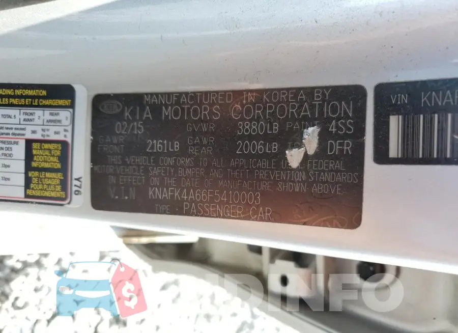 KNAFK4A66F5410003 Photo# 12