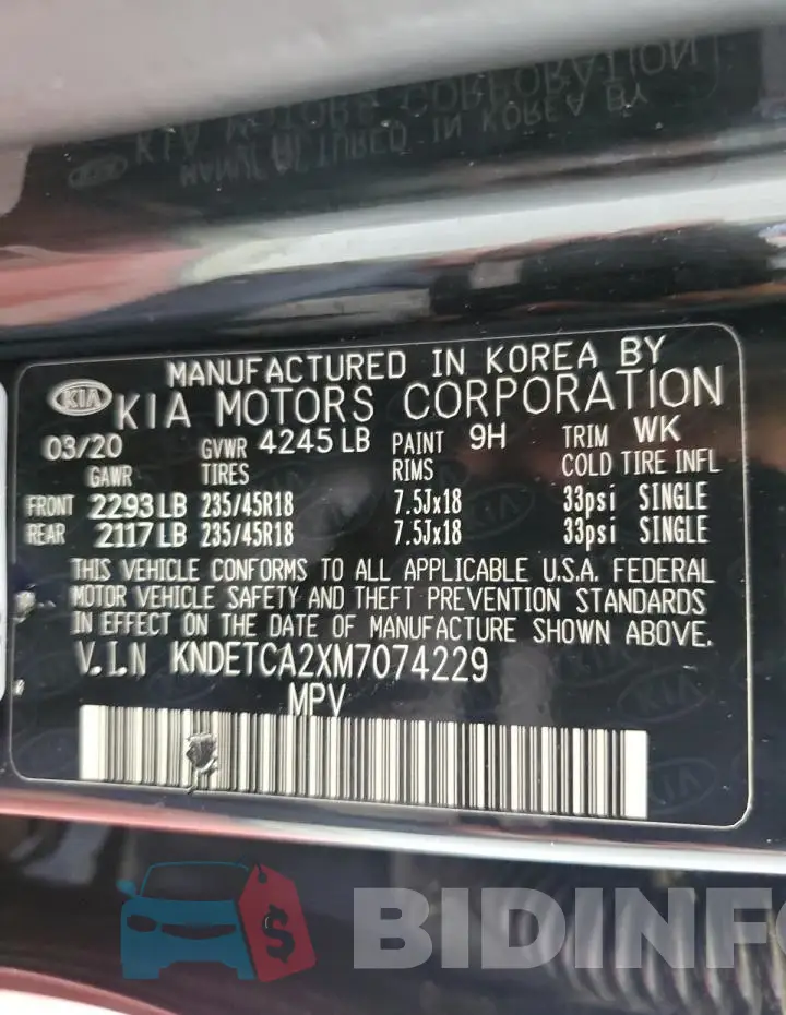 KNDETCA2XM7074229 Photo# 13