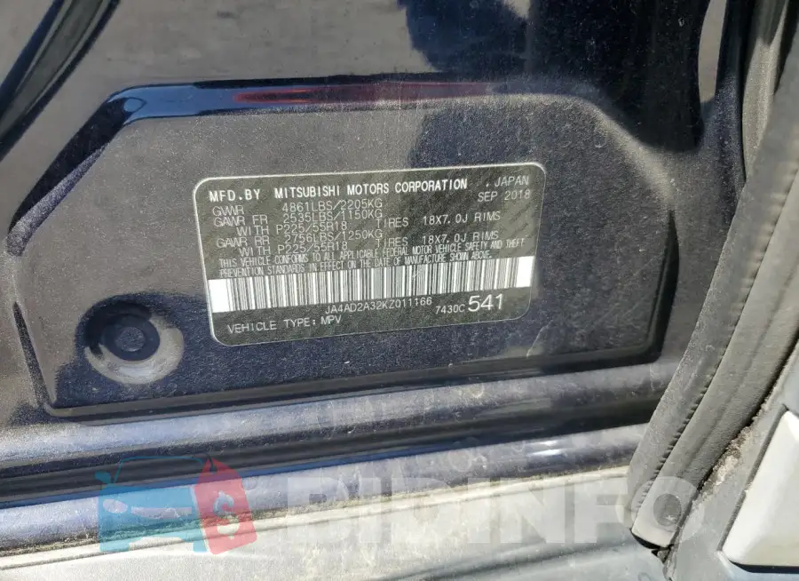 JA4AD2A32KZ011166 Photo# 13