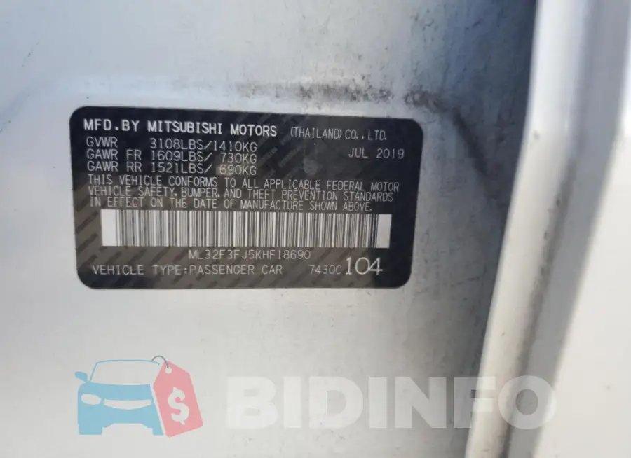 ML32F3FJ5KHF18690 Photo# 12