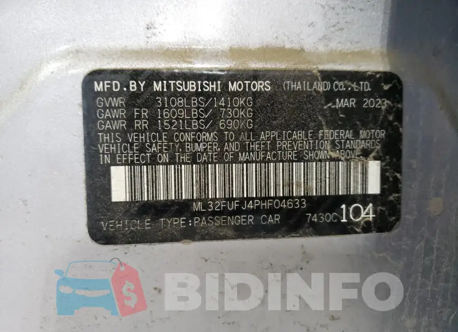 ML32FUFJ4PHF04633 Photo# 12