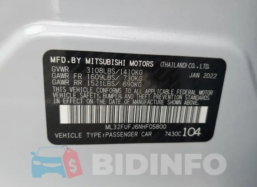 ML32FUFJ6NHF05800 Photo# 12