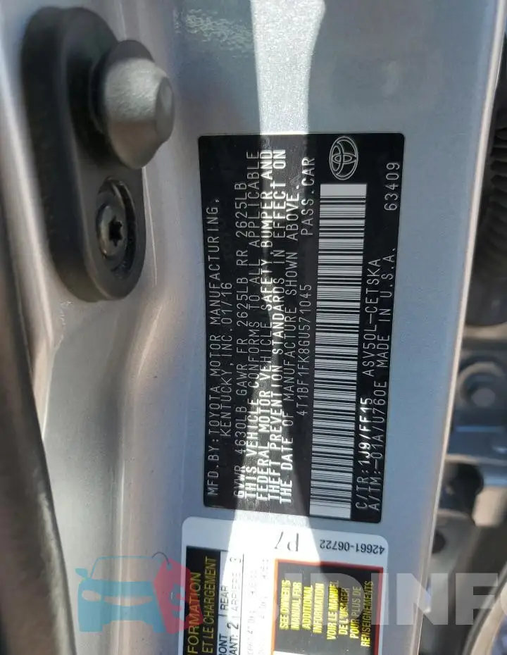 4T1BF1FK8GU571045 Photo# 12