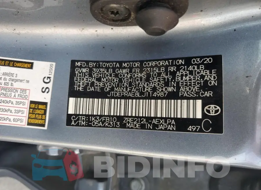 JTDEPRAE8LJ114987 Photo# 12