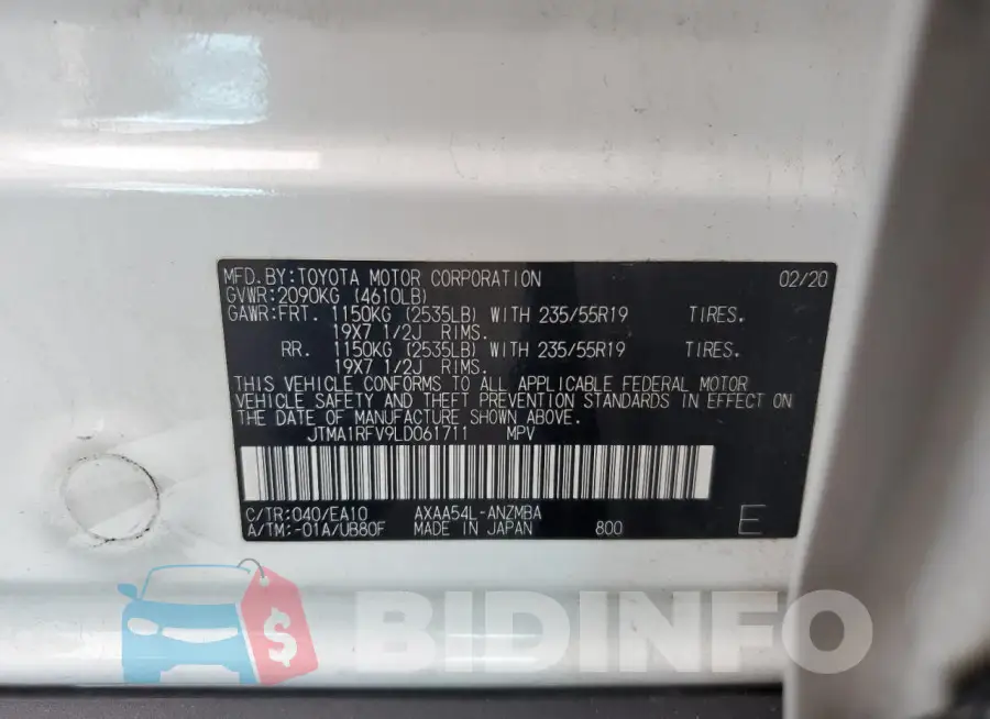 JTMA1RFV9LD061711 Photo# 13