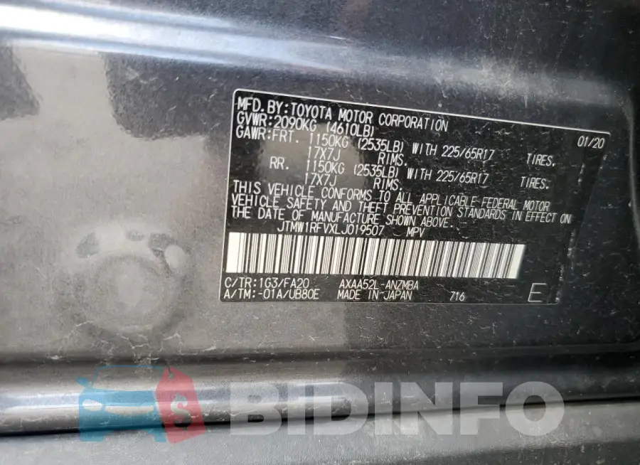 JTMW1RFVXLJ019507 Photo# 12