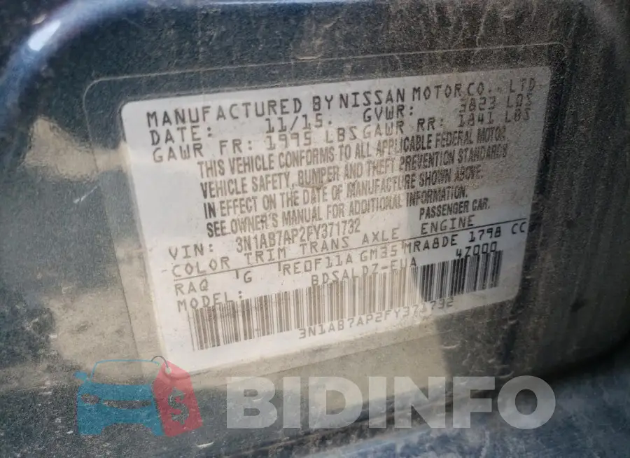 3N1AB7AP2FY371732 Photo# 12