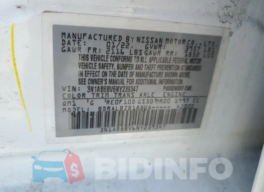 3N1AB8BV6NY239347 Photo# 12