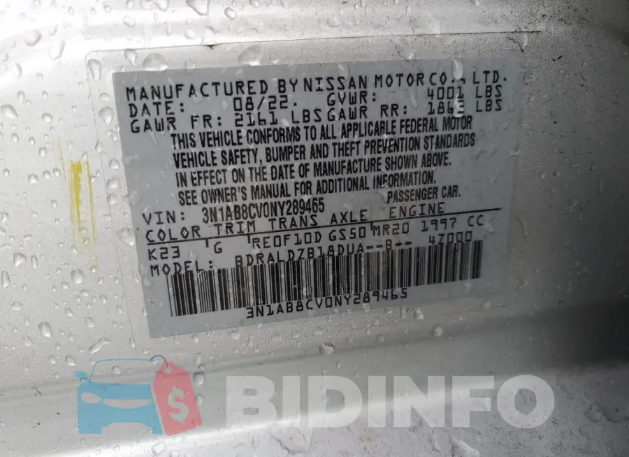 3N1AB8CV0NY289465 Photo# 12