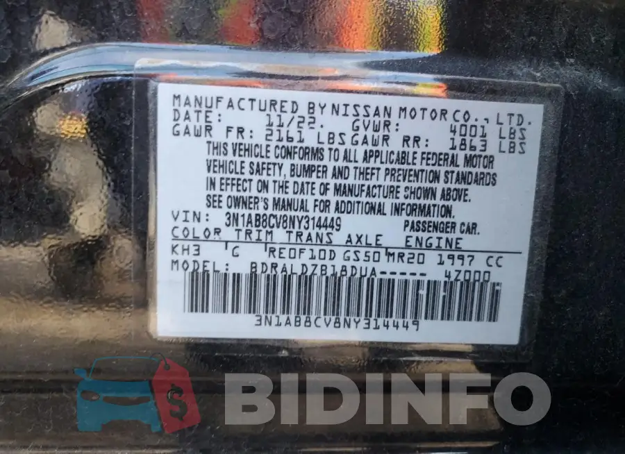 3N1AB8CV8NY314449 Photo# 13