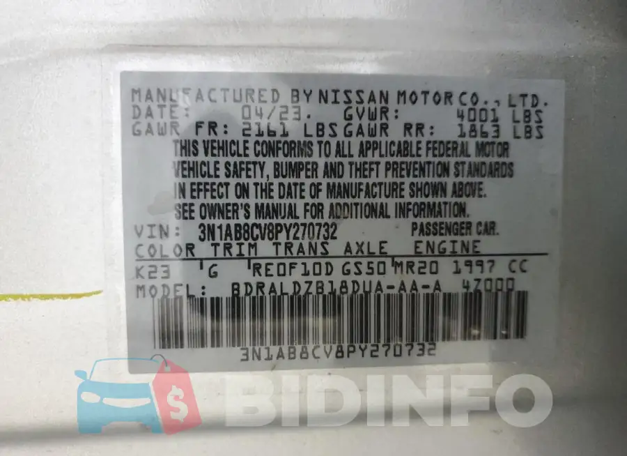3N1AB8CV8PY270732 Photo# 12