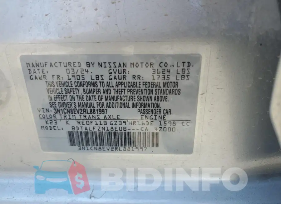 3N1CN8EV2RL881997 Photo# 12