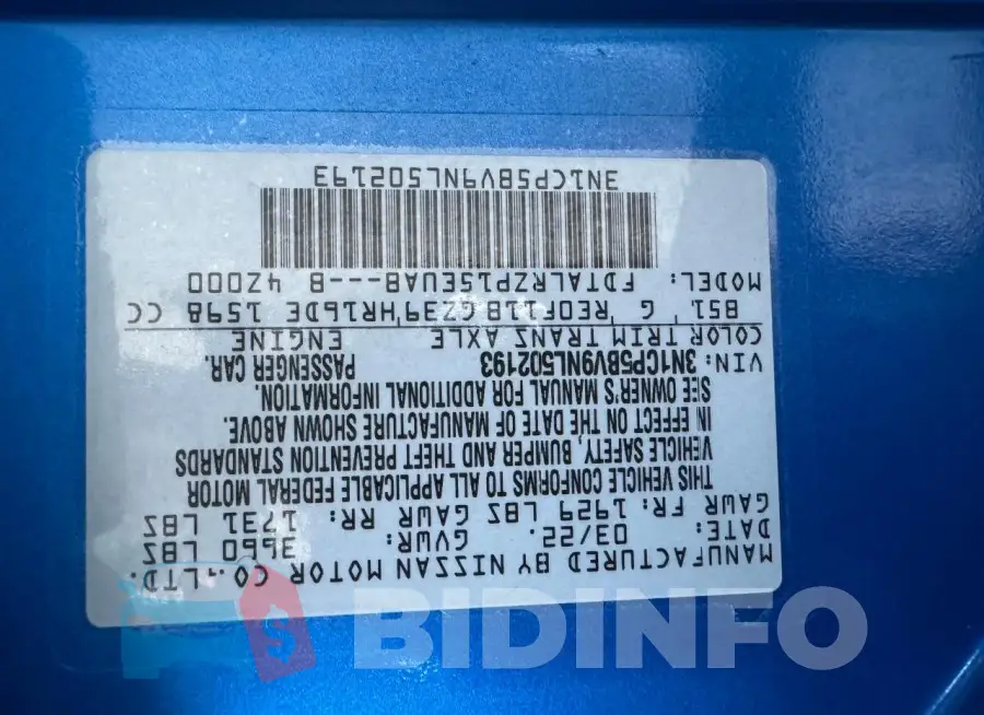 3N1CP5BV9NL502193 Photo# 10