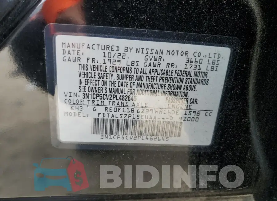 3N1CP5CV2PL482645 Photo# 13