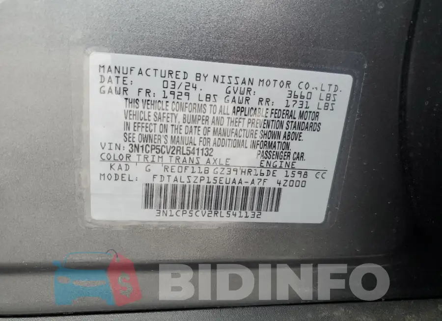 3N1CP5CV2RL541132 Photo# 12